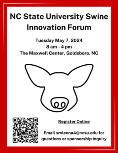Cover photo for Registration Open for 2024 NC State University Swine Innovation Forum